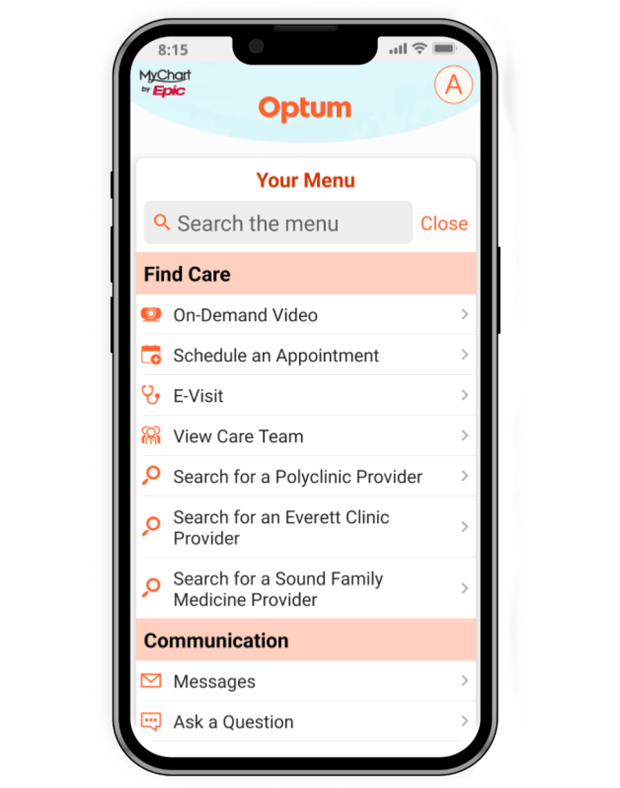 Optum MyChart Application