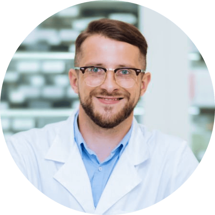 Male pharmacist at Optum WA